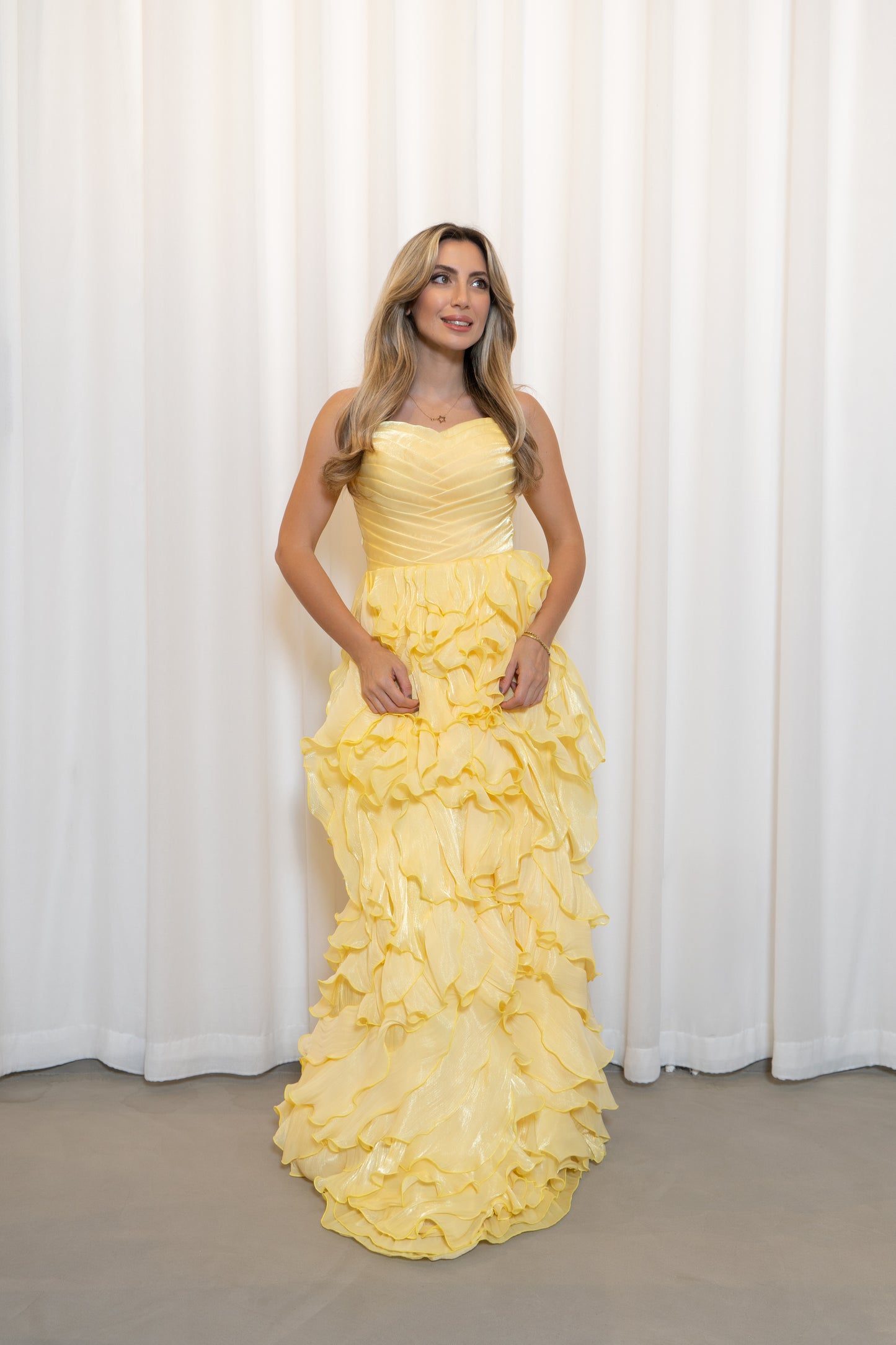 Mermaid-cut Sunset Waves Gown