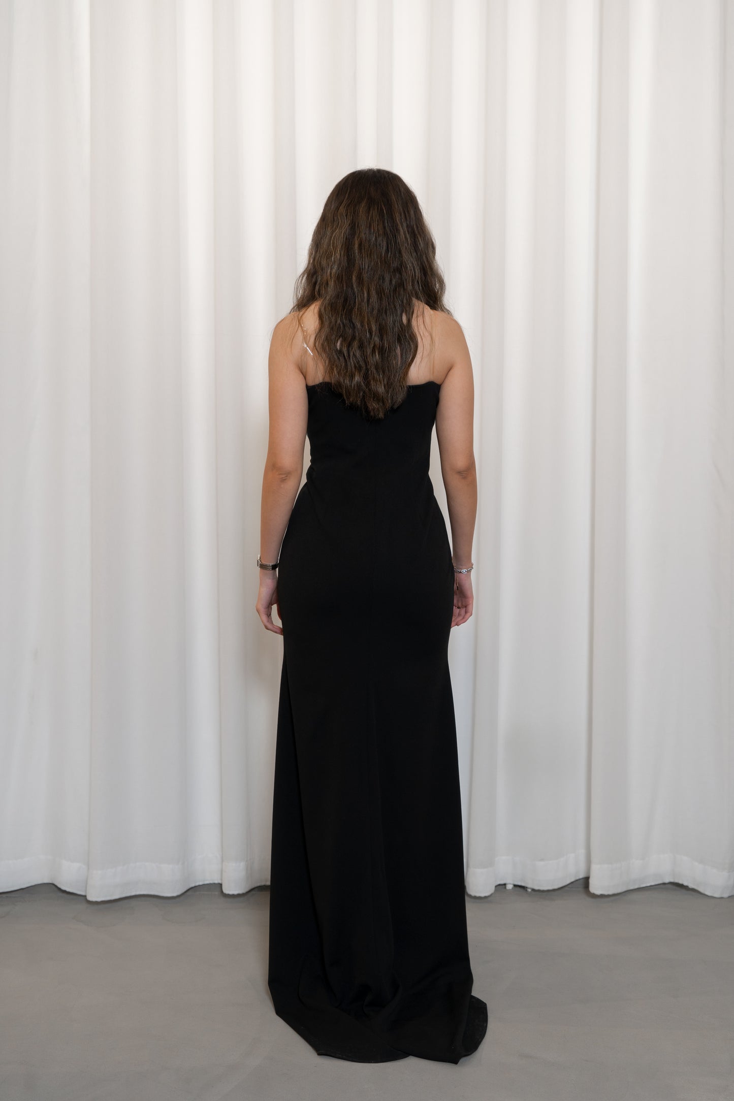Mermaid-cut moonlit shell dress